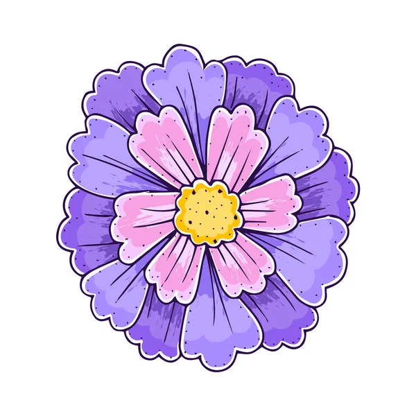 Isolated flower in watercolor technique Vector — Stock vektor