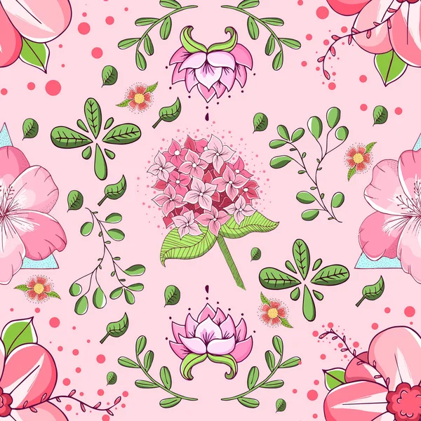 Floral pattern background Decorative wallpapaer Vector — Stock Vector