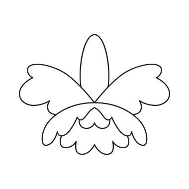 İzole edilmiş orkide ikonu Kolombiya Ulusal Çiçek Vektörü