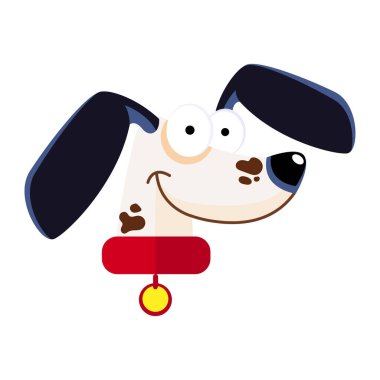 İzole edilmiş şirin Dalmaçyalı köpek cinsi çizgi film Vector