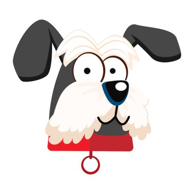 İzole edilmiş şirin köpek cins çizgi film Kawaii Vector