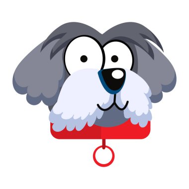 İzole edilmiş şirin köpek cins çizgi film Kawaii Vector