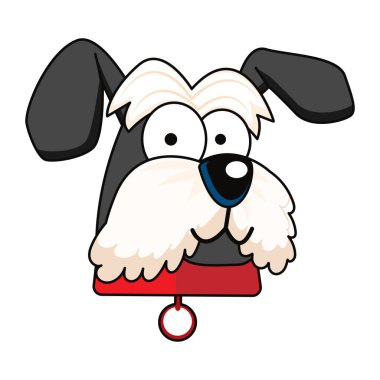 İzole edilmiş şirin köpek cins çizgi film Kawaii Vector