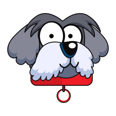 İzole edilmiş şirin köpek cins çizgi film Kawaii Vector