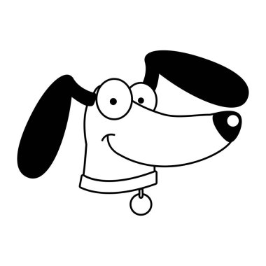 İzole edilmiş şirin köpek cins çizgi film Kawaii Vector