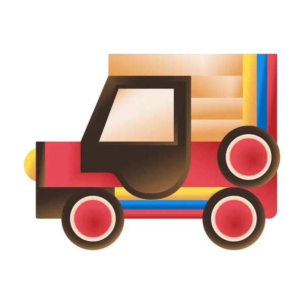 Isolated yipao icon Traditional colombian car Vector — Vettoriale Stock