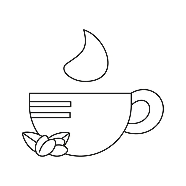 Isolated coffee cup traditional colombian drink Vector — Wektor stockowy