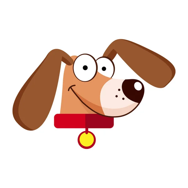 Isolated cute dog breed cartoon kawaii Vector — Stockový vektor