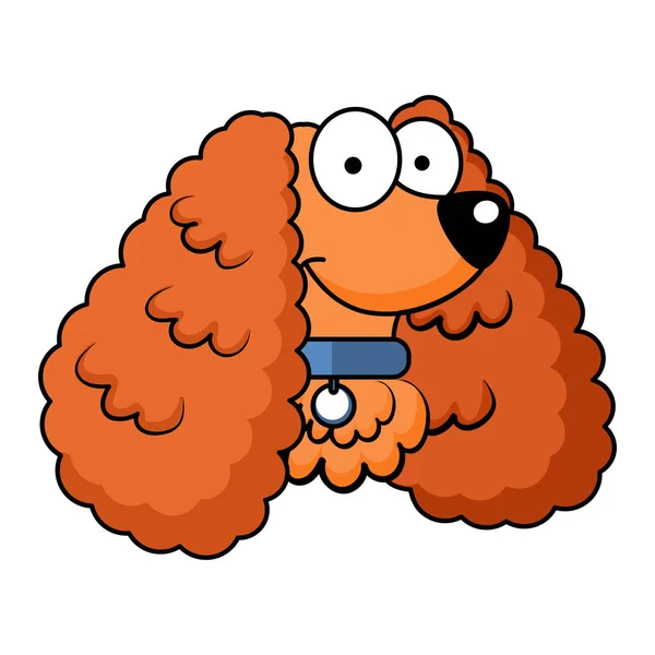 Izolovaný roztomilý kokršpaněl pes plemeno karikatura vektor — Stockový vektor