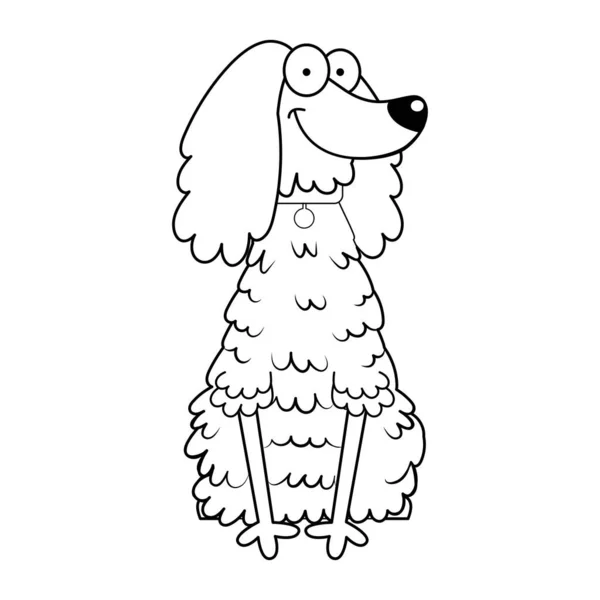 Geïsoleerde schattig cocker spaniel hond ras cartoon vector — Stockvector