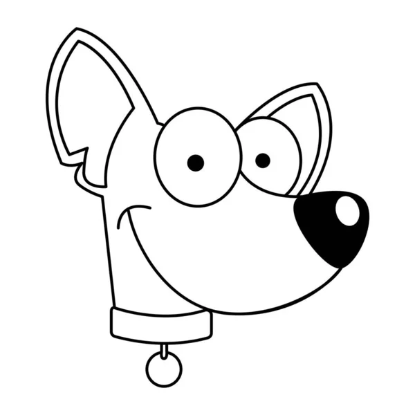 Isolado bonito chihuahua cão raça desenho animado Vector —  Vetores de Stock