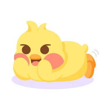 İzole edilmiş, mutlu, çizgi film karakteri Vektör.