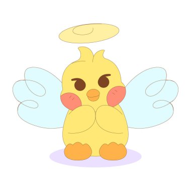 İzole edilmiş, mutlu, çizgi film karakteri Vektör.