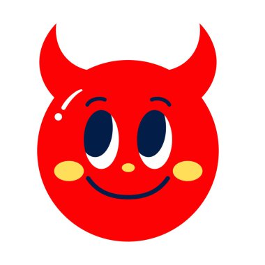Ayrı renkte mutlu bir şeytan taşıyıcı.