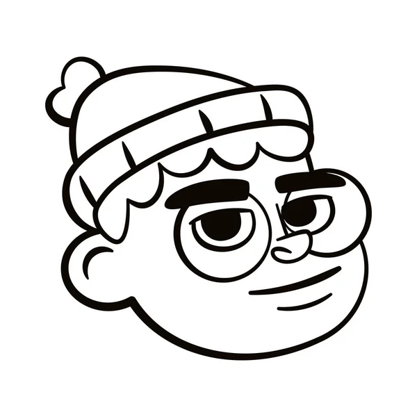 Niño aislado personaje urbano avatar Vector — Vector de stock