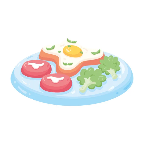 Μεμονωμένα υγιεινά τρόφιμα Χορτοφάγα, φρούτα και πρωτεΐνες Διάνυσμα — Διανυσματικό Αρχείο
