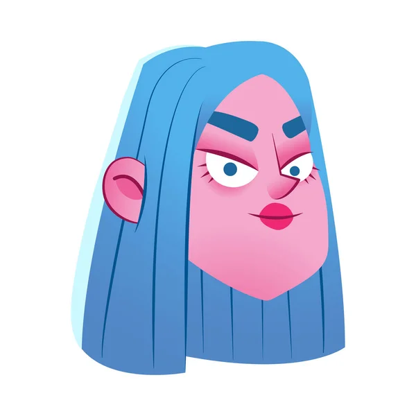 Ізольовані жіночий міський персонаж аватар Вектор — стоковий вектор