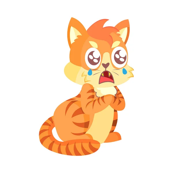 Isolated Cute Angry Cat Emoji Stock Vector - Illustration of angry, kitten:  225028193