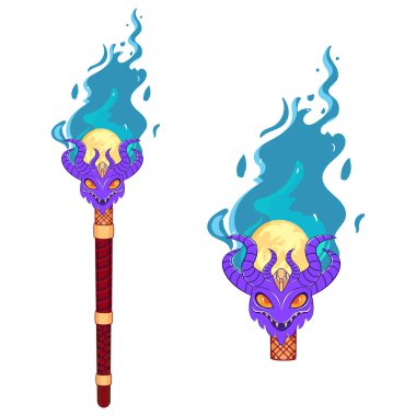 Isolated purple tools heraldry medieval symbols vector illustration