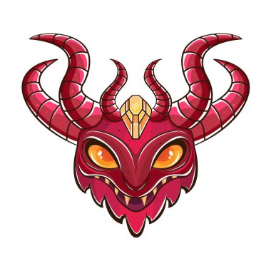 Isolated red figure heraldry medieval symbols vector illustration