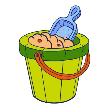 Isolated cubet sand summer holidays vector illustration