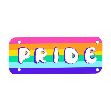 Isolated pride rainbow pride lgbtq vector illustration