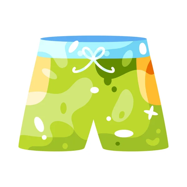 Isolated Shorts Bright Beach Objects Colors Vector Illustration — Stockvektor