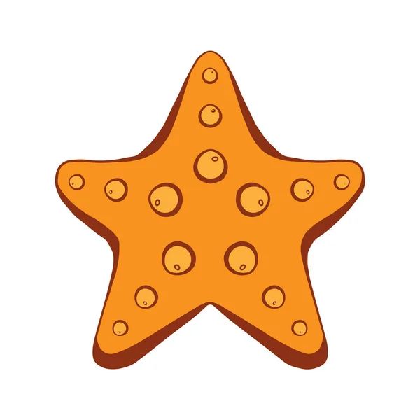 Isolated Star Sea Summer Holidays Vector Illustration — 图库矢量图片