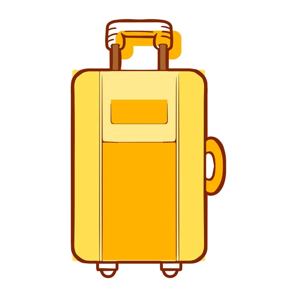 Isolated Bag Travel Summer Holidays Vector Illustration — Vetor de Stock