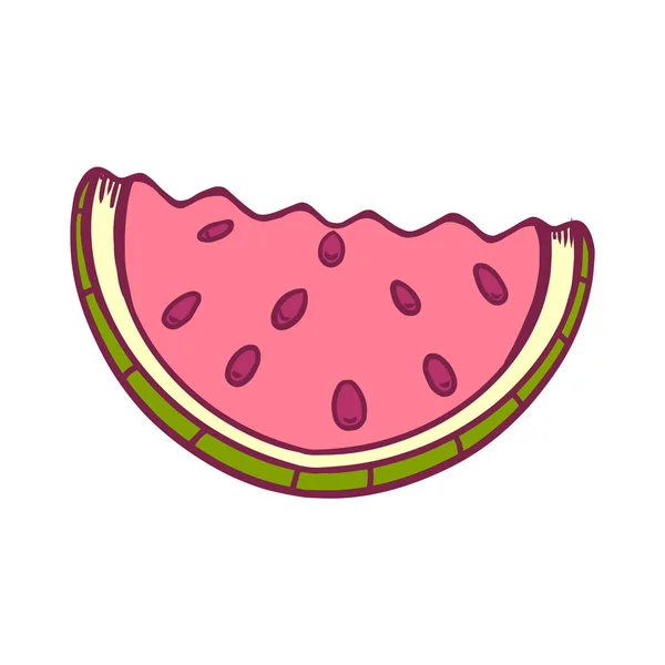 Isolated Watermelon Summer Holidays Vector Illustration — ストックベクタ