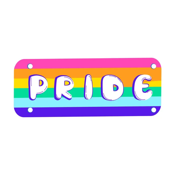 Isolated Pride Rainbow Pride Lgbtq Vector Illustration — Stock vektor
