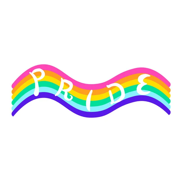 Isolated Pride Rainbow Pride Lgbtq Vector Illustration — Vetor de Stock