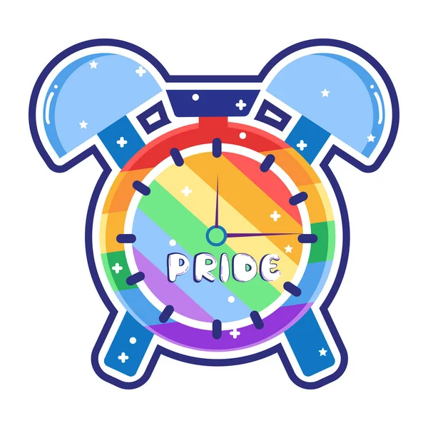 Isolated Pride Rainbow Sticker Pride Lgbtq Vector Illustration — ストックベクタ