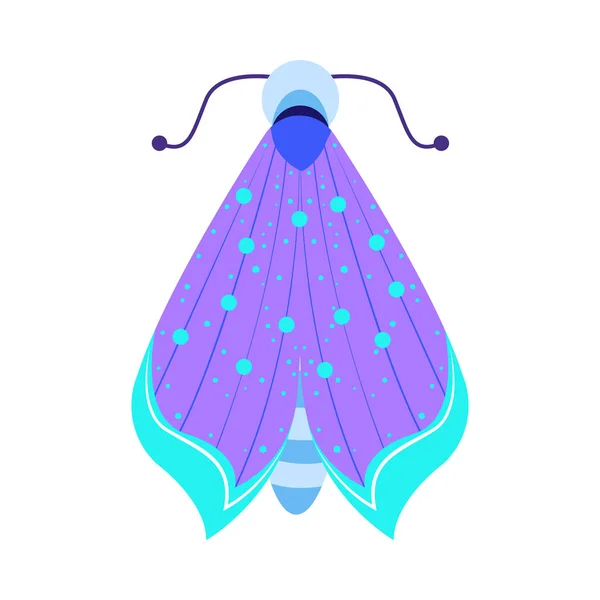 Isolerade Lila Mal Insekter Färg Vektor Illustration — Stock vektor