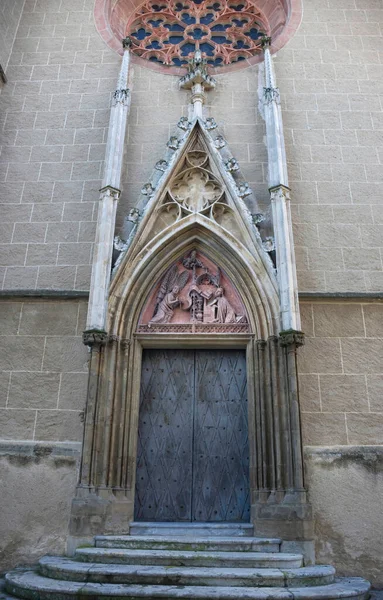 Belle Porte Église Pèlerinage Maria Strassengel Une Église Gothique 14Ème — Photo