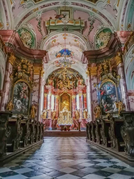 Picturesque Rein Abbey Church Interior Founded 1129 Oldest Cistercian Abbey — Zdjęcie stockowe