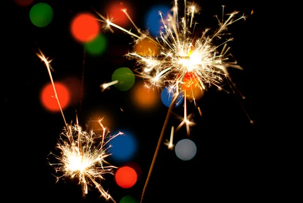 Fotoğraf arka plan bokeh parlak ışıklar üzerinde Noel ışıkları