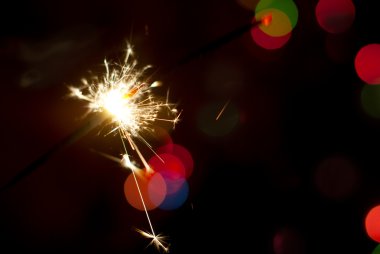 Fotoğraf arka plan bokeh parlak ışıklar üzerinde Noel ışıkları