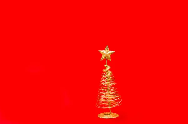 Christmas New Year Background Christmas Decorations Gifts Accessories Red Background — Stock Photo, Image