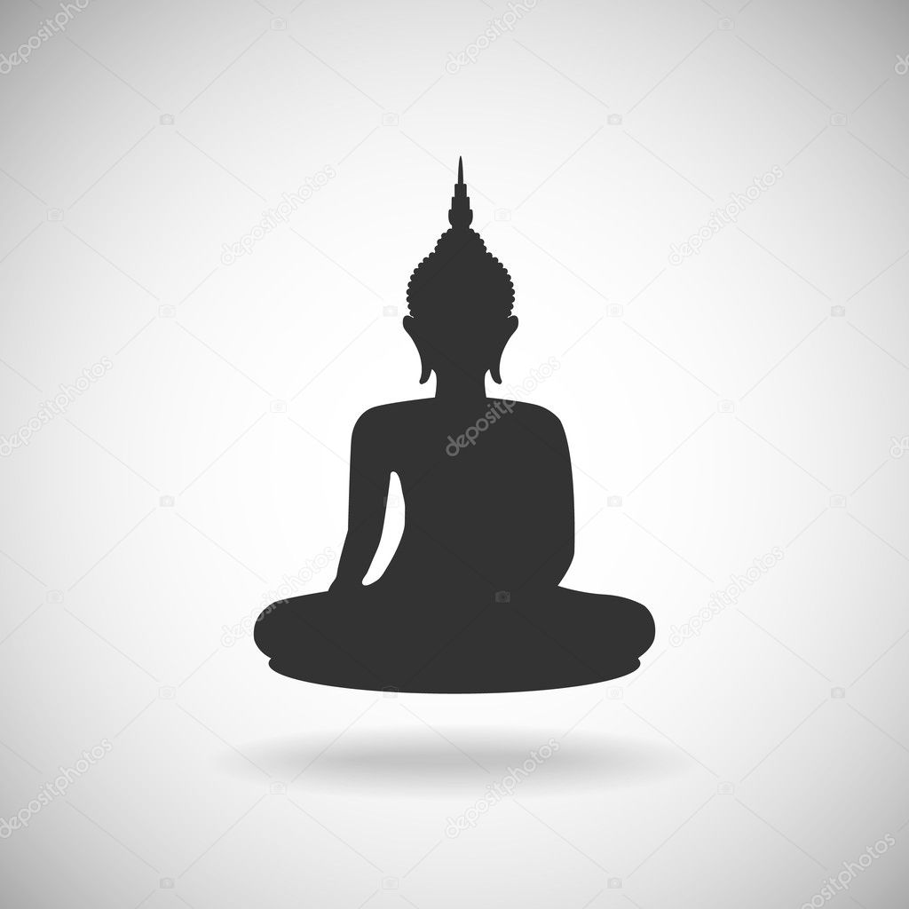 Buddha image silhouette