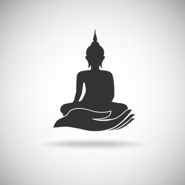 Buda resim yandan siluet