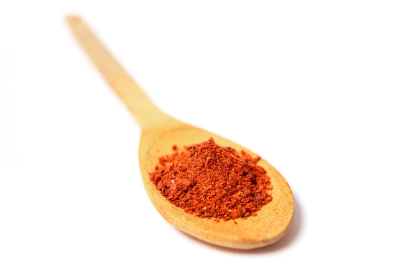 Paprika on wooden spoon — Stock Photo, Image