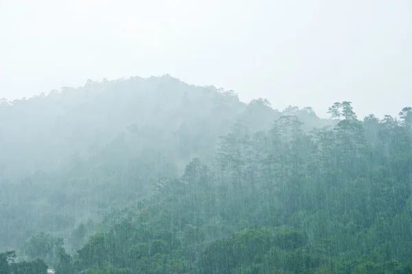 Berg im Regen — Stockfoto