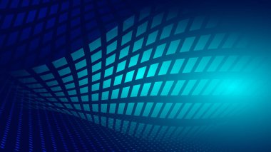 Soyut mavi ışık ve gölge teknolojisi yaratıcı arka plan. Vektör illüstrasyonu.
