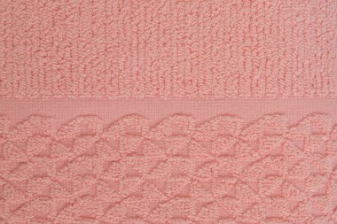 Renkli banyo havlusu, yumuşak terli kumaş, doku.