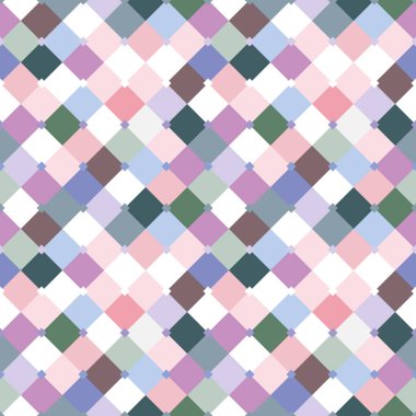Havalı tonların çok renkli karelerinin kusursuz geometrik deseni