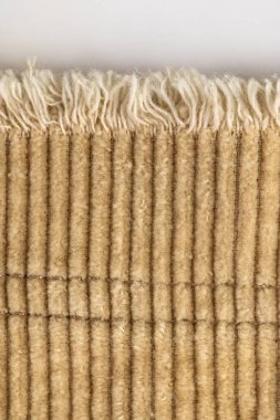 Kahverengi kadife pamuk kumaş ve büyük kaburga.