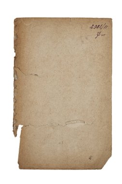 Sarı lekeli kağıt, doku, kitaptan eski çarşaflar, beyaz arka planda izole edilmiş.