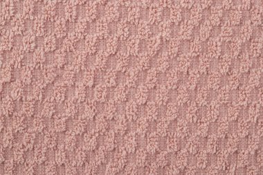 Renkli banyo havlusu, yumuşak terli kumaş, doku.