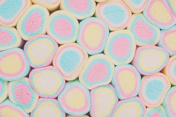 Scheiben Von Bunten Frucht Marshmallows Süßes Muster — Stockfoto